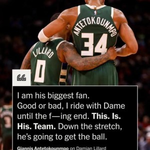 以德报怨？字母哥：我是利拉德粉丝 雄鹿是他的球队